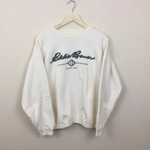 Vintage Cream off white Eddie Bauer Sweatshirt
